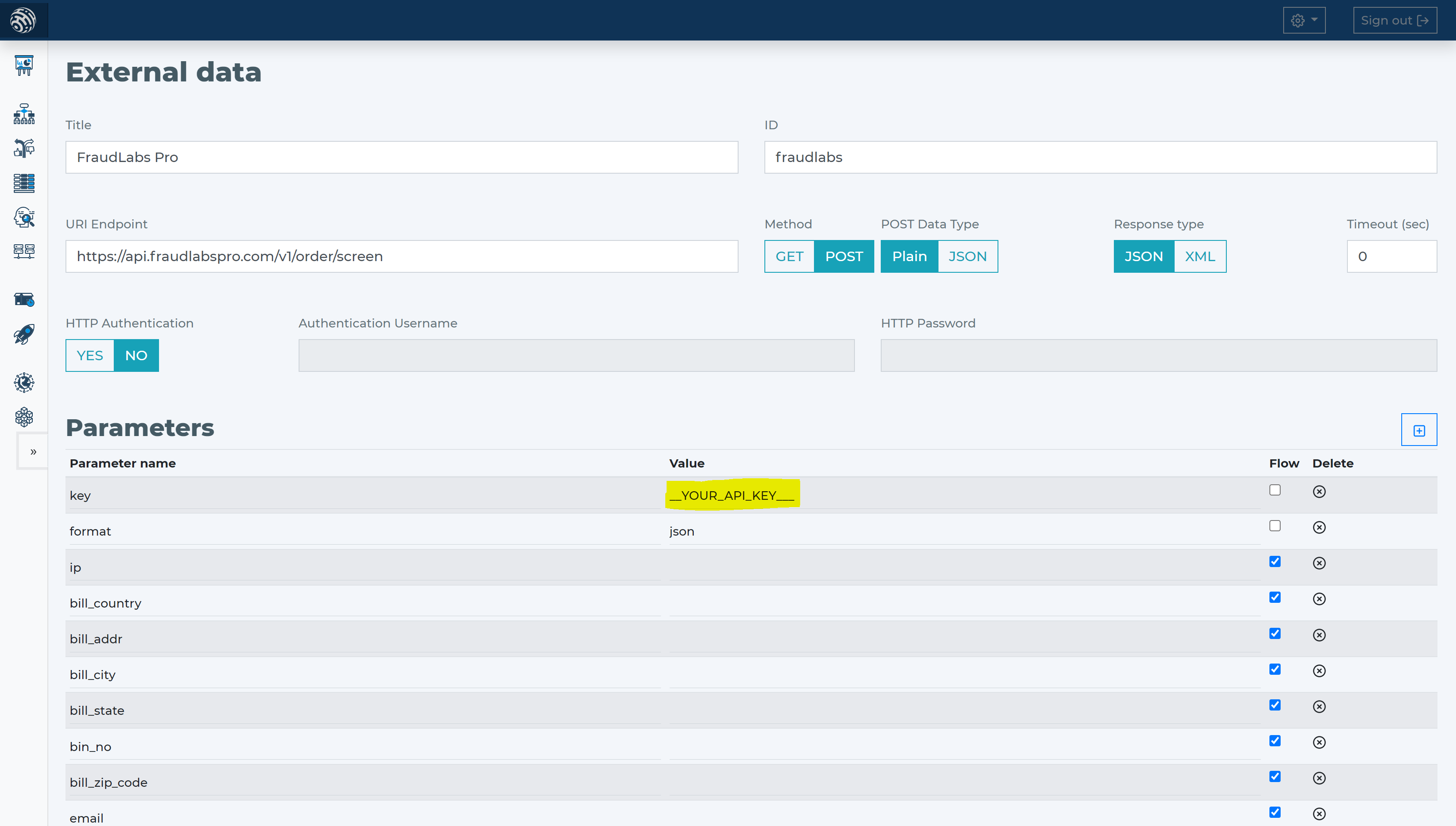 FraudLabs Pro Dashboard